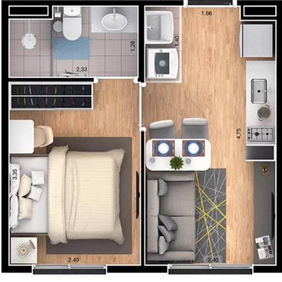 Vizoo Bras 05 And - Conforto A 300m Do Metro Apartamento